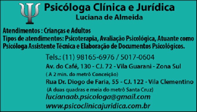 Psicóloga Clínica e Jurídica